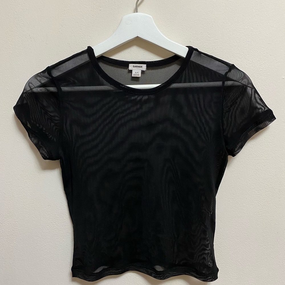 Black sheer top